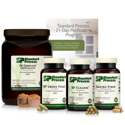 Purification Product Kit with SP Complete® Chocolate and Gastro-Fiber®, 1 Kit with SP Complete Chocolate and Gastro-Fiber