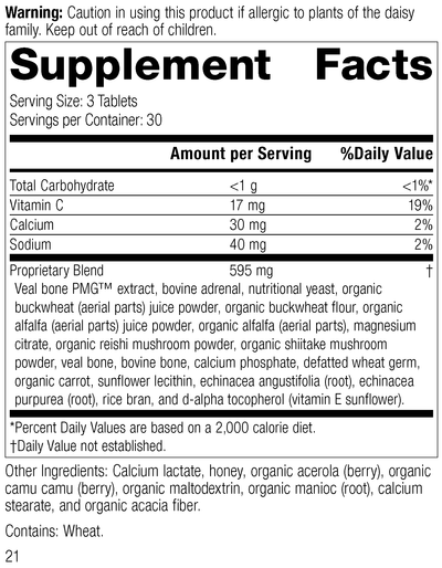 Cataplex® C, 90 Tablets, Rev 20 Supplement Facts