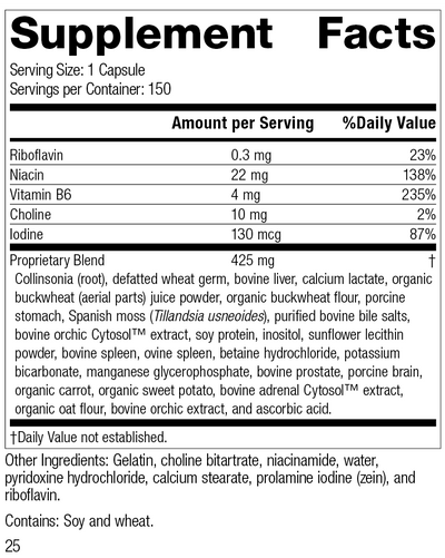 Cholaplex®, 150 Capsules, Rev 24 Supplement Facts