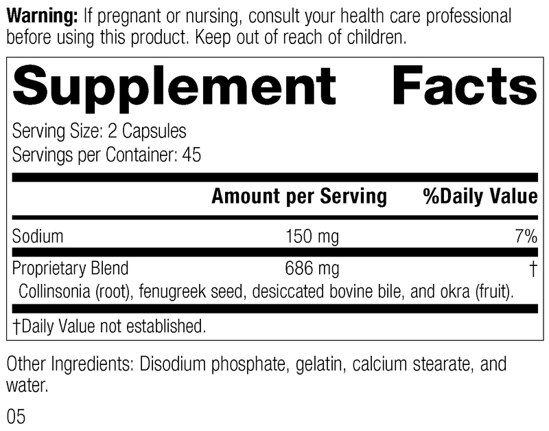 Fen-Cho®, 90 Capsules, Rev 05 Supplement Facts