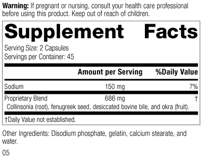 Fen-Cho®, 90 Capsules, Rev 05 Supplement Facts