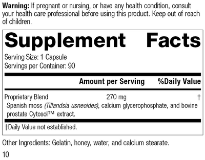 Prost-X™, 90 Capsules, Rev 10 Supplement Facts