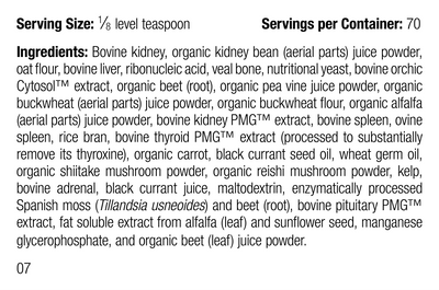 Canine Renal Support, 30 g, Rev 07 Supplement Facts