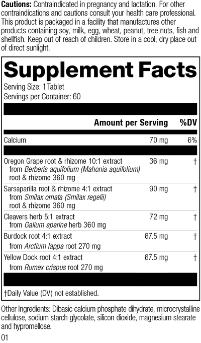 supplement fact label